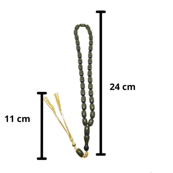 SIKMA KEHRİBAR LAZER KESİMLİ TESBİH