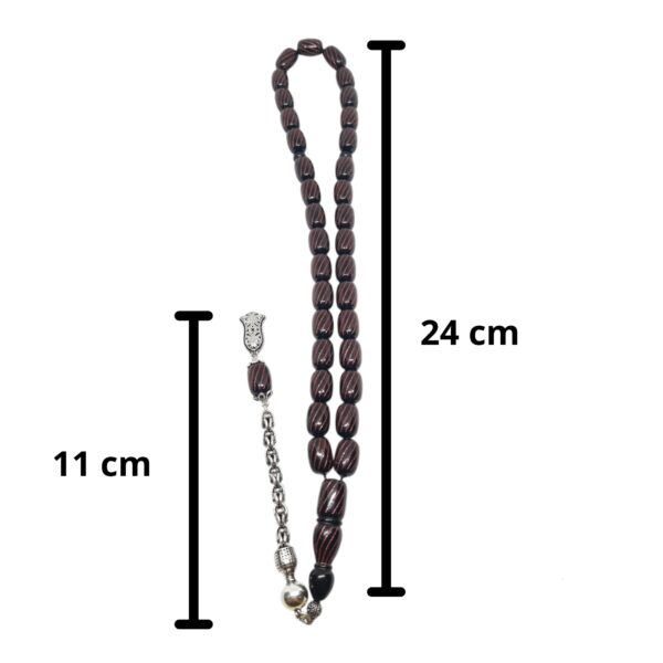 SIKMA KEHRİBAR LAZER KESİMLİ TESBİH