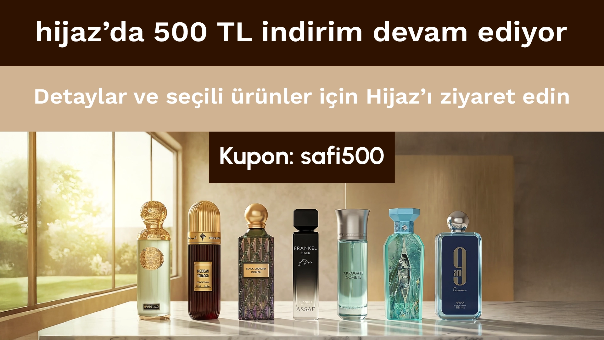 Hijazda 500 TL indirim